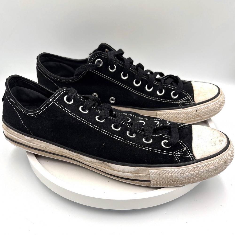 Converse CONS CTAS Pro 11 Black Suede Skater Low Top Sneakers 159574C